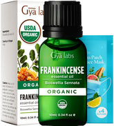 Huile essentielle d'encens Gya Labs utilisée en diffusion pour favoriser la détente.