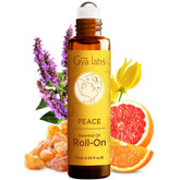 Gya Labs Peace Roll-On: bouteille ambrée et format pratique pour aromathérapie nomade.