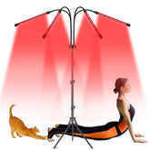 Lampe Halbeira de thérapie lumière rouge sur support stable pour visage et corps.