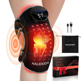 HALIDODO genou: bande de thérapie lumière rouge pour soutien ciblé