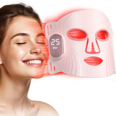 HALIDODO masque visage rouge — teint plus lumineux grâce à la lumière rouge.