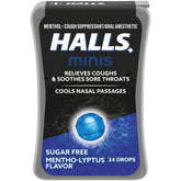 HALLS Minis Mentho-Lyptus: emballage compact facilitant le transport discret
