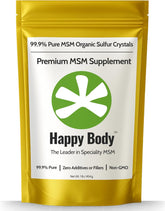 HAPPY BODY MSM pur à 99% : cristaux visibles de haute pureté