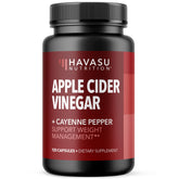 Capsules HAVASU NUTRITION vinaigre-pomme-500mg; soutien digestif potentiel.