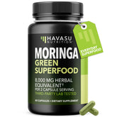 HAVASU NUTRITION Moringa, bouteille de capsules 800 mg – soutien nutritionnel quotidien