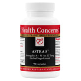 Health Concerns Astra 8: bouteille élégante, suggérant un soutien potentiel pour énergie et bien-être.
