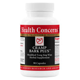 Health Concerns Cramp Bark Plus – Bouteille, soutien du confort menstruel et équilibre quotidien.