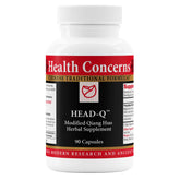 Health Concerns Head-Q: bouteille de 90 capsules pour un soutien quotidien.