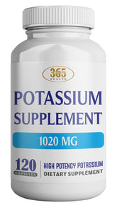 HEALTH LFE Potassium Bicarbonate — bouteille posée, soutien potentiel des fonctions corporelles.