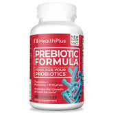 Health Plus Prebiotique Formule - Bouteille ouverte, pratique pour démarrer une routine quotidienne