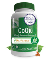 Flacon Health Thru Nutrition CoQ-10 100 mg BioPerine, gélules molles favorisant une absorption potentielle