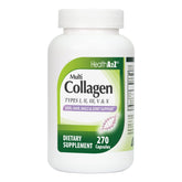HealthA2Z Multi Collagen en gélules, bouteille prête à emporter, soutien potentiel des articulations.