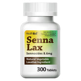 HealthA2Z Senna Laxative - bouteille: soulagement nocturne possible pour constipation occasionnelle.