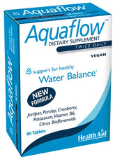 HealthAid Aquaflow – Bouteille: soutien potentiel à l'équilibre hydrique.