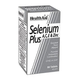 HealthAid Selenium Plus – bouteille, peut soutenir le système immunitaire et l'activité antioxydante.