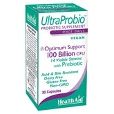 HealthAid UltraProbio: bouteille de gélules pour une routine intestinale potentielle.