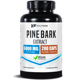 Healthfare Extrait Pin Maritime – bouteille vegan de capsules, soutien antioxydant potentiel.
