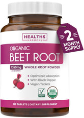 Healths Harmony tablettes de betterave en boîte, soutien potentiel à l'énergie.