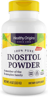 Healthy Origins Inositol Poudre - bouteille: contrôle facile de la dose pour l'utilisation quotidienne.