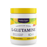 Healthy Origins L-Glutamine poudre en bouteille pour soutien quotidien après l'entraînement