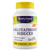 Healthy Origins L-Glutathione, bouteille visible, soutien antioxydant quotidien.