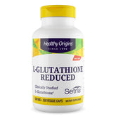 Flacon Healthy Origins L-Glutathione, soutien potentiel des cellules et de la peau.