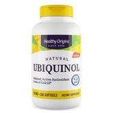 Healthy Origins Ubiquinol – bouteille 50 mg, étiquette lisible et dosage pratique