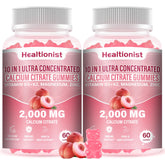 Healtionist calcium citrate 2000 mg en flacon, 2 packs pratique pour le quotidien.