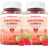 Healtionist cholestérol gummies en bouteille, pratique pour une routine quotidienne.