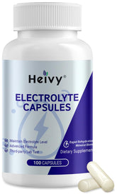 Heivy éٍlectrolyte capsules – Sodium 500 mg pour hydratation quotidienne.
