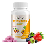 Heivy multivitamine pour enfants, boîte visible, soutien potentiel à la croissance.