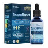 HelloPharmacist Neuroboost Methylene Blue, flacon-pipette, dosage precis pour une routine quotidienne.