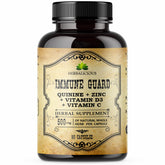HERBALICIOUS Quinine Immune Guard – bouteille de capsules, soutien potentiel à l’immunité