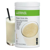 Herbalife Protein Drink Mix Vanille bocal 840 g, boisson protéinée pratique et gourmande.