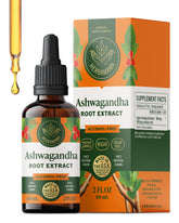 Herbamama Ashwagandha gouttes: flacon et compte-gouttes, soutien calme.