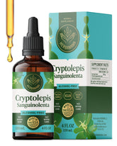 HERBAMAMA Teinture Cryptolepis présente une bouteille prête à l’emploi pour un soutien quotidien.