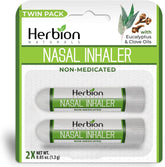 Herbion inhalateur nasal, paquet 2, pratique à emporter.