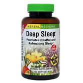 Herbs Etc Sommeil Profond gélules sur bouteille, indiquant sommeil profond et naturel.