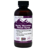 Herbs Etc. sirop gorge Rocky Mountain en bouteille, soutien possible pour la gorge.
