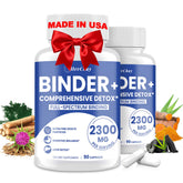 HevChay Detox Binder 2300mg capsules: purifie l'organisme et soutient la digestion.