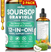 HIIHONE: Bouteille de gouttes Soursop 12-en-1 prête à l'emploi pour le quotidien.