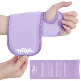 Hilph attelle poignet glace violet avec fermeture auto-agrippante pour un maintien sûr.