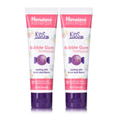 Dentifrice Himalaya Botanique enfant gomme à bulles, mousse légère pour brossage ludique.