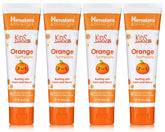 Dentifrice Himalaya Botanique pour enfants à saveur orange dans un tube pratique.