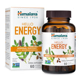 Himalaya Hello Energy : bouteille de capsules prête à soutenir l'énergie tout au long de la journée.
