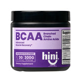 HINI Pure BCAA poudre 300 g prête à mélanger pour récupération et énergie.