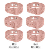 Bracelets Hion anti-nausee pour les transports, ensemble de trois paires en rose.