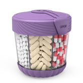 HIONXMGA pilulier à 7 compartiments, portable et violet, idéal pour organiser vos suppléments.