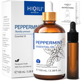 HIQILI huile menthe poivrée, bouteille 100 ml pour spray domestique et rafraîchissement