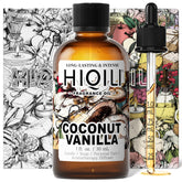 HIQILI Huile parfum Coco Vanille dans bouteille, parfum durable pour bougies et savons.